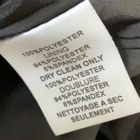 Trina Turk Sz 4 Embroidered Florals Black Lined Dress Tiered Flared 3/4 Sleeves - Picture 7 of 7